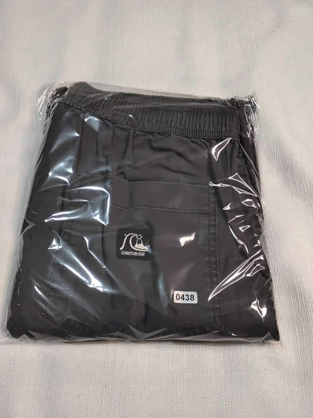 Quiksilver DNA Beach Pants Men's Charcoal Gray Drawstring Sz M.